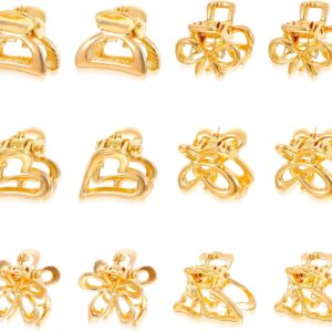Lot de 12 mini pinces à cheveux