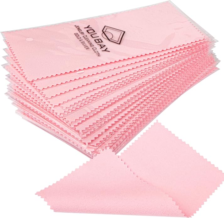 Lot de 30 chiffons de nettoyage pour bijoux